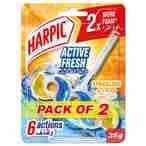 Buy Harpic Active Blue Water Toilet Cleaner Rim Block, Sparkling Citrus, 2x35g in Kuwait