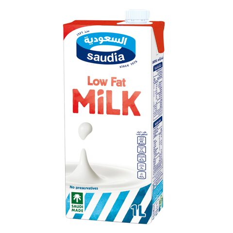 Buy Saudia Long Life Low Fat Milk 1L in Saudi Arabia