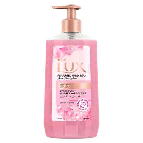 Buy LUX Perfumed Liquid Hand Wash Soft Rose 500ml in UAE
