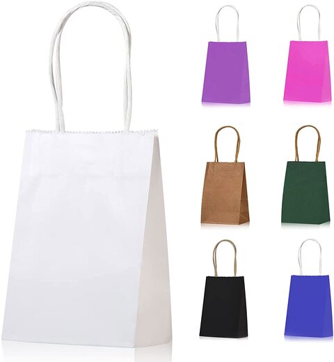 Paper gift shop bags with logo