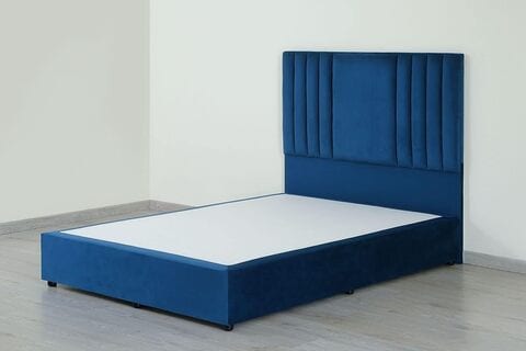 Blue velvet on sale queen bed