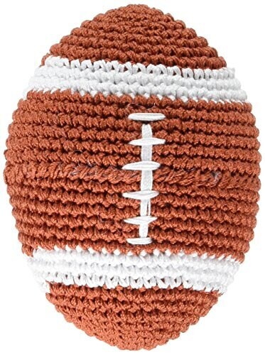 اشتري Pet Flys Knit Knacks Organic Crocheted Small Dog Toy - Snap The Football في الامارات