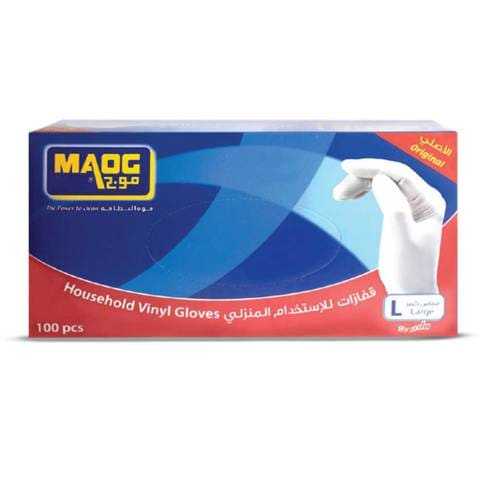 Maog household vinyl gloves large size 100 pieces