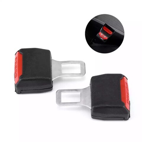 Buy Generic Red Double Buckle Seat Belt Clips Online - Shop