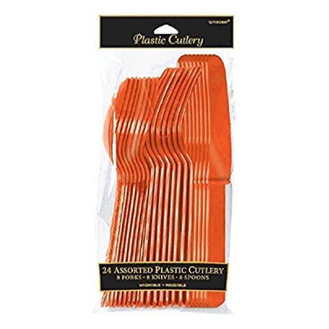 Amscan 24 Knives Orange Peel 8004.05