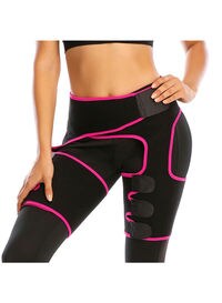 Generic - Women Low Waist Thigh Trimmer Neoprene Sweat Shapewear Slimming Leg 3 in 1 Waist Shapers Elasticity Adjustable Waist Trainer Sport Workout