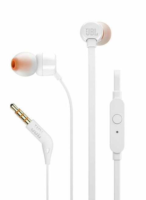 T110 Wired In-Ear White