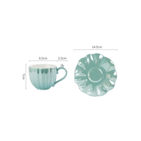 Maiden Ceramic Pearl Shell Home Coffee Breakfast Mug