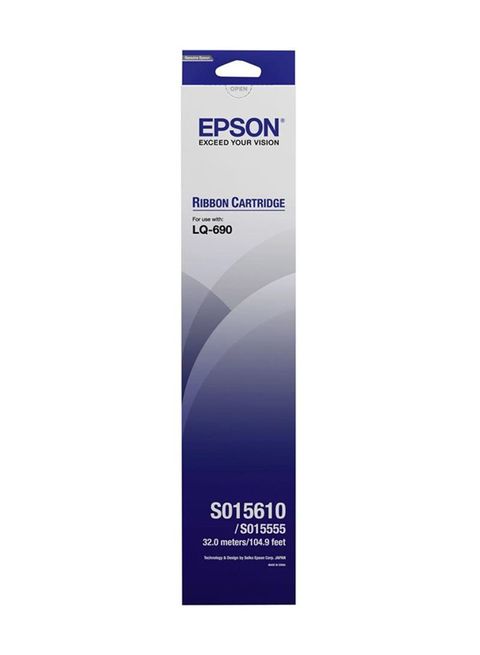 Buy Epson Lq 690 Ribbon High Yield Ink Cartridge Black Online Shop Electronics Appliances On Carrefour Uae