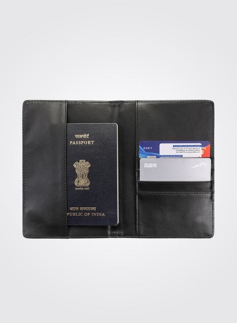 Leather passport deals holder