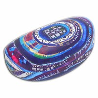 BiggDesign Evil Eye Bead Patterned Glass Container