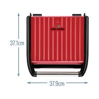 Russell Hobbs Georgie 25050GCC Foreman 7 Portion Health Grill Red 37.1x37.9cm