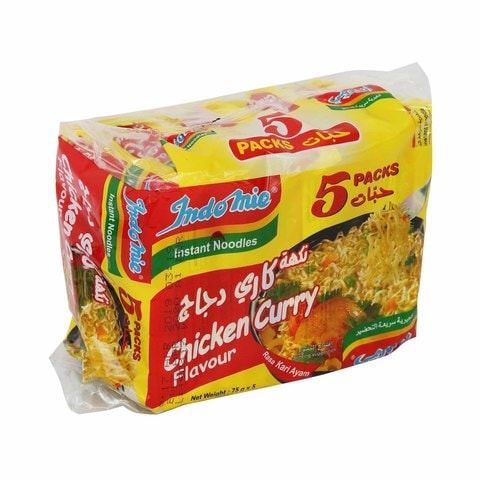 Indomie Instant Noodles Chicken Curry Flavor 75gx5
