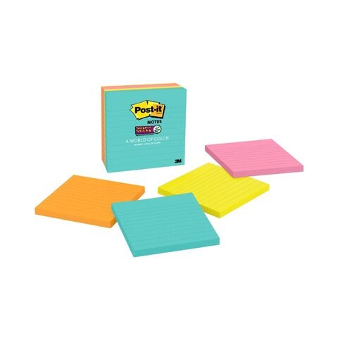 3M Post-it Miami Collection Sticky Notes Multicolour 90 PCS Pack of 4