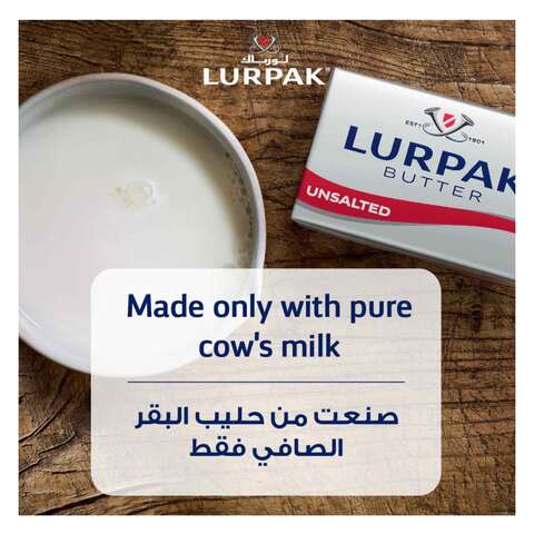 Lurpak Unsalted Original Lactic Butter 100g x Pack of 4