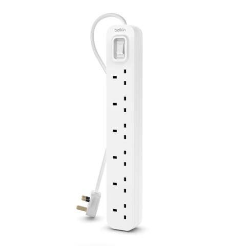 Buy BELKIN 6-Way Extension Wire Power Strip with 3 Meters Power Cord ...