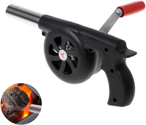 PLIAVAON BBQ Fan Air Blower Fast Fire Starter Portable Mini Manual Hand  Crank for Outdoor Picnic Camping Cooking Barbecue Charcoal Grills Stove
