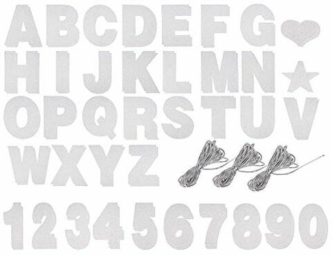 Buy Juvale Custom Banner Kit 125 Piece Customizable Banner Letters Numbers And Symbols Silver Glitter Diy Letter Banner Make Your Own Banner For Birthdays And Weddings Party Decoration Supplies Online Shop
