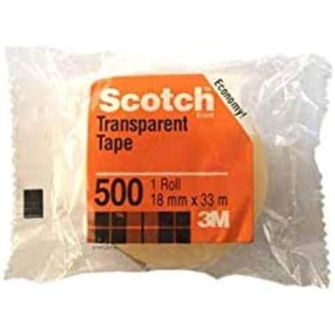 3M Scotch 500 Clear Tape in tower Box 500-3436C 18x33000mm