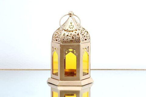 Pan Emirates Millaray Lantern Gold/Amber 10X9X15cm