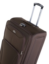 Senator Brand Softside Large Check-in Size 81 Centimeter (32 Inch) 2 Wheel EVA Luggage Trolley in Brown Color KH247-32_BRN