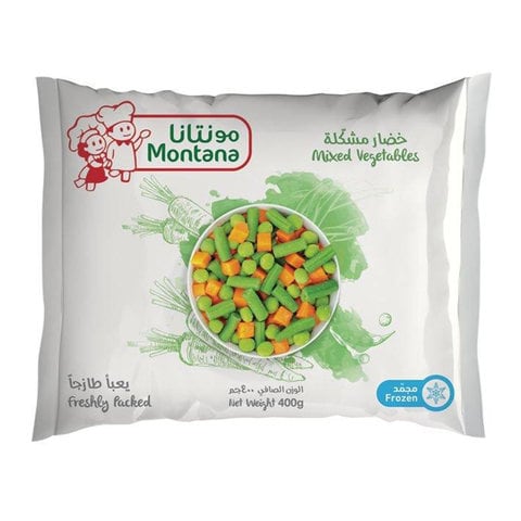 Buy Montana Frozen Mixed Vegetable 400g in Saudi Arabia