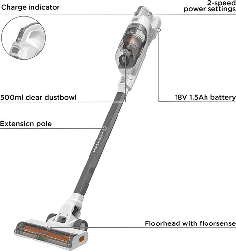 Buy Black Decker Powerseries Cordless Stick Vacuum Cleaner 18V