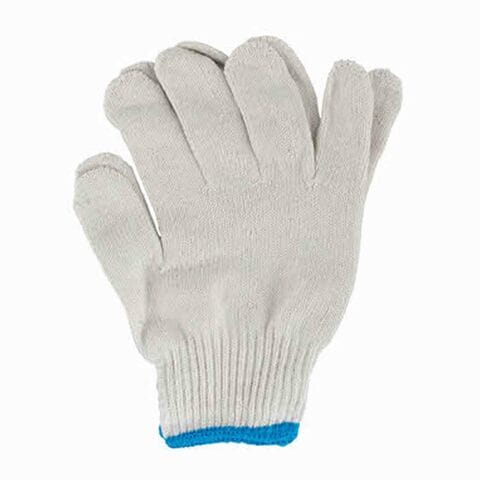 Mega Cotton Gloves 12313 White Pack of 2