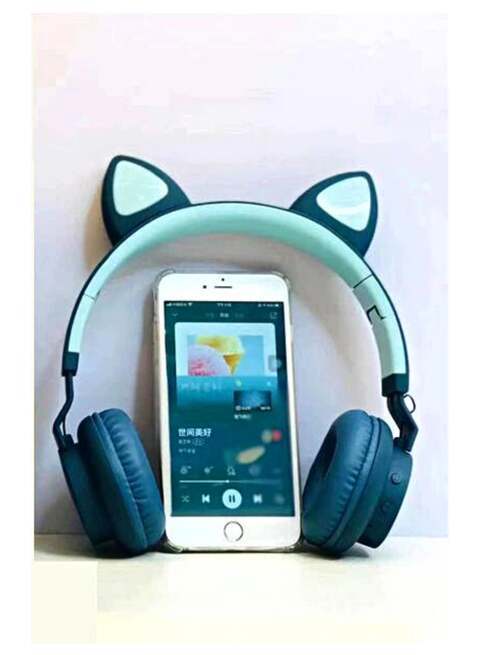 Generic Cat Ears Headset Bluetooth Wireless Headphone With LED Light