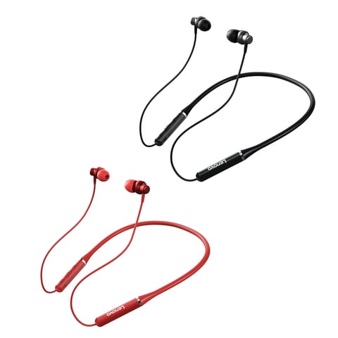 Lenovo-Black HE05 Pro Wireless Headphone BT5.0 Stereo Sound Neckband Headphone 10mm Driver for Android iOS