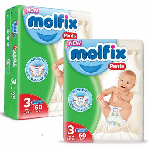 MOLFIX PANTS MIDI JUMBO(S-3) 2PACK price in UAE, Carrefour UAE