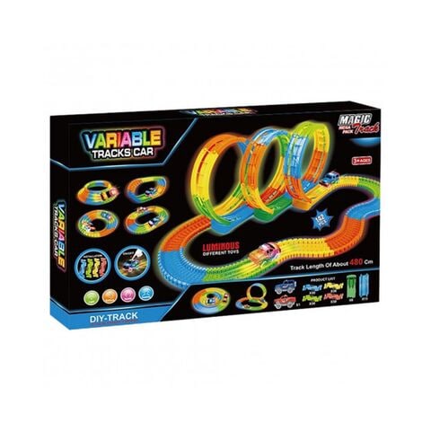 Power Joy Vroom Magic Track Bridge Playset Multicolour