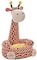 Aiwanto Baby Sofa Chair Cute Kids Sofa Seat Giraffe Animal Sofa Giraffe Lazy Sofa Toddler Birthday Gift for Boys and Girls (Brown)
