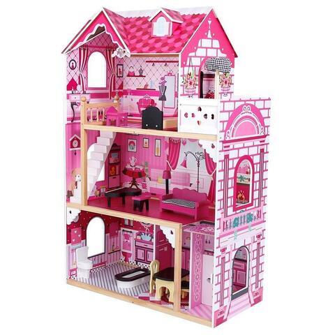 Top bright 2024 wooden dollhouse