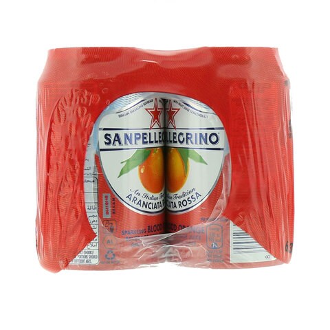 Sanpellegrino Aranciata Rossa Sparkling Juice 330ml Pack of 6