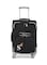 Senator Brand Softside Small Check-in Size 65 Centimeter (24 Inch) 4 Wheel Spinner Luggage Trolley in Black Color LL003-24_BLK