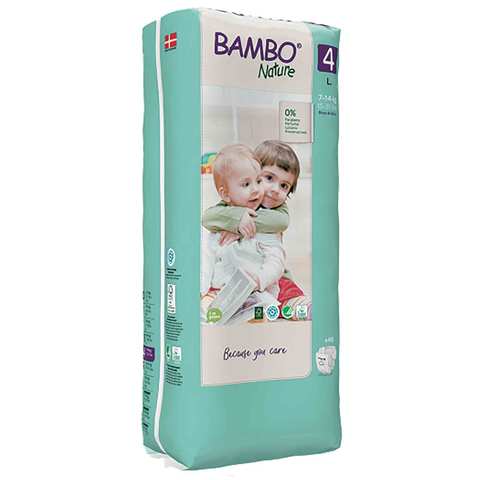 Bambo Baby Diapers 4 Large Size 7-14 48 Diaper