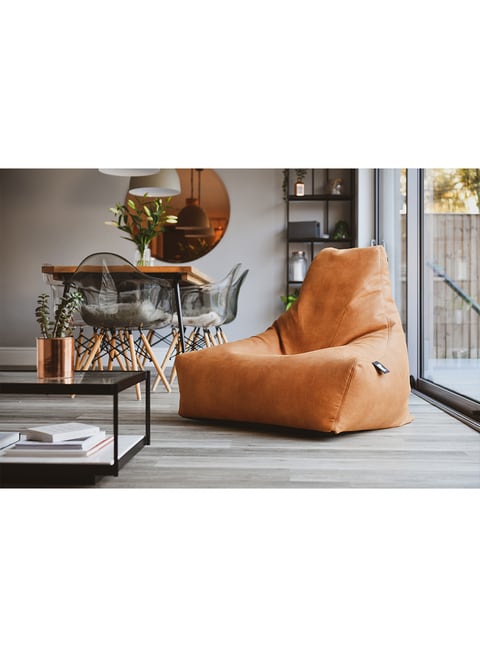 Extreme Lounging Mighty Luxury Bean Bag, Tan