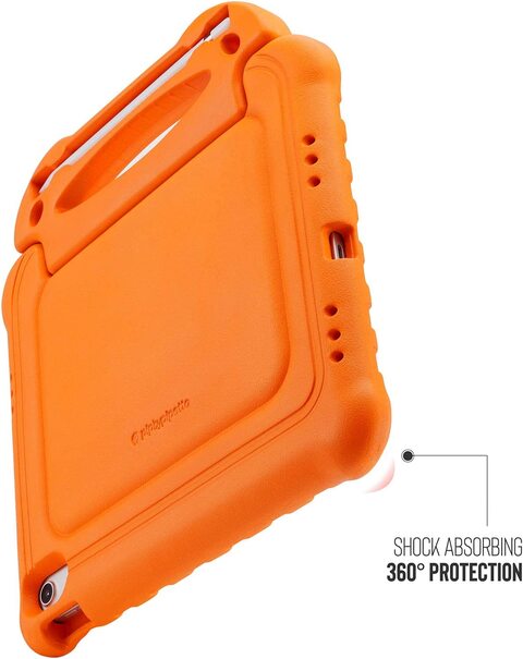 Pipetto Activity designed for iPad 10.9 inch case iPad 10th Generation case cover (2022)   Shock Resistant 2-in-1 Stand   Apple Pencil Storage   100% Certified Anti-Bacterial - Orange