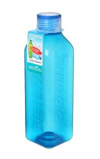 Sistema 1L Square Water Bottle Blue