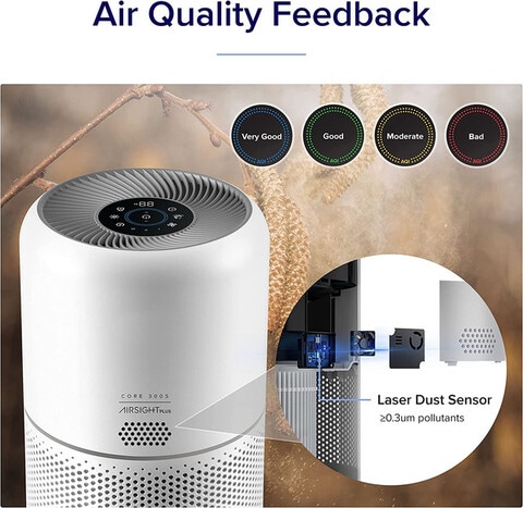 Levoit Core 300S Smart WiFi Air Purifier Effective Range 50 ㎡ Pm2.5 Dust Sensor Air Quality - 2 Years Warranty