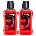 Buy Close Up Antibacterial Mouthwash Red Hot 400mlx2 in UAE