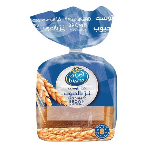 Buy Lusine Sliced Brown Multigrain Bread 275g in Saudi Arabia