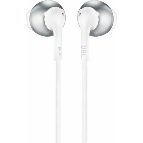 JBL Tune 205 In-Ear Wired Headphone with Soft Carrying Pouch Silver