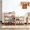 Atraux 3-Tiers Wooden Shoes Rack, Free-Standing Bamboo Shoes Storage Shelf