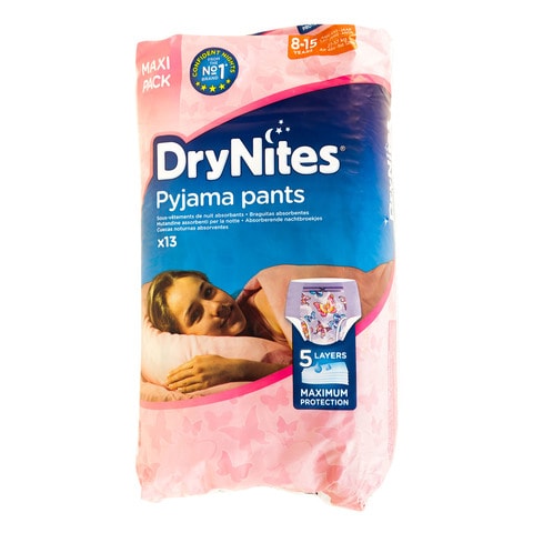 Drynites Pyjama Pants 18 -15 Years 27-57 Kg 13 Diapers