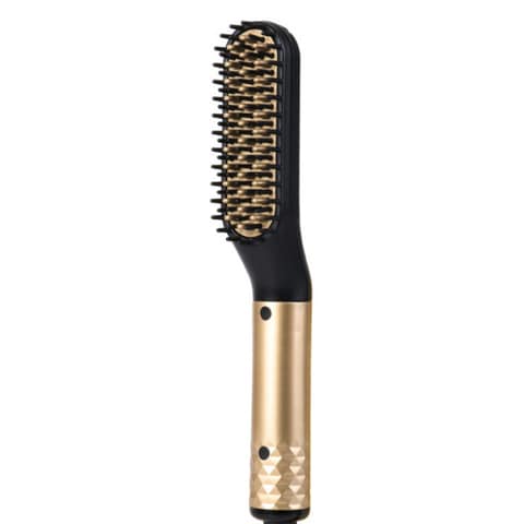 Beard straightener outlet brush