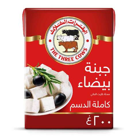 اشتري الأبقار الثلاث جبنة ابيض ملح خفيف بالزيت النباتي 200 جرام في السعودية