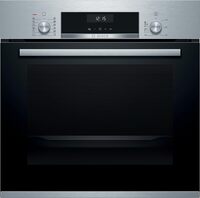 Bosch Series 6 Built-In Oven With Added Steam Function 60 x 60cm, LCD Display Control, 8 Heating Methods, Stainless Steel, HIJ557YS0M