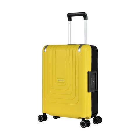 Carry on store luggage yellow